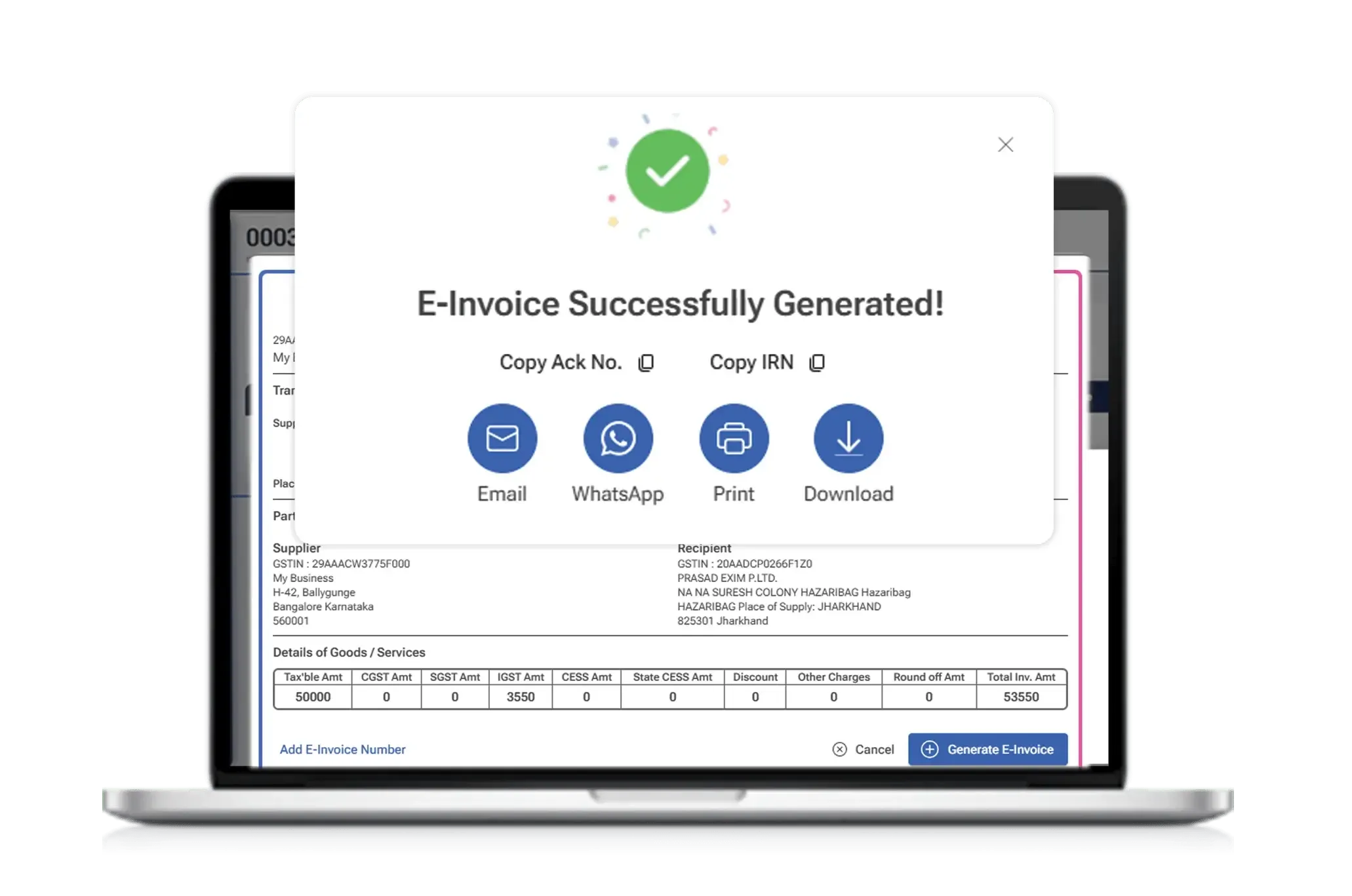 E-Invoice Generator Online for Free