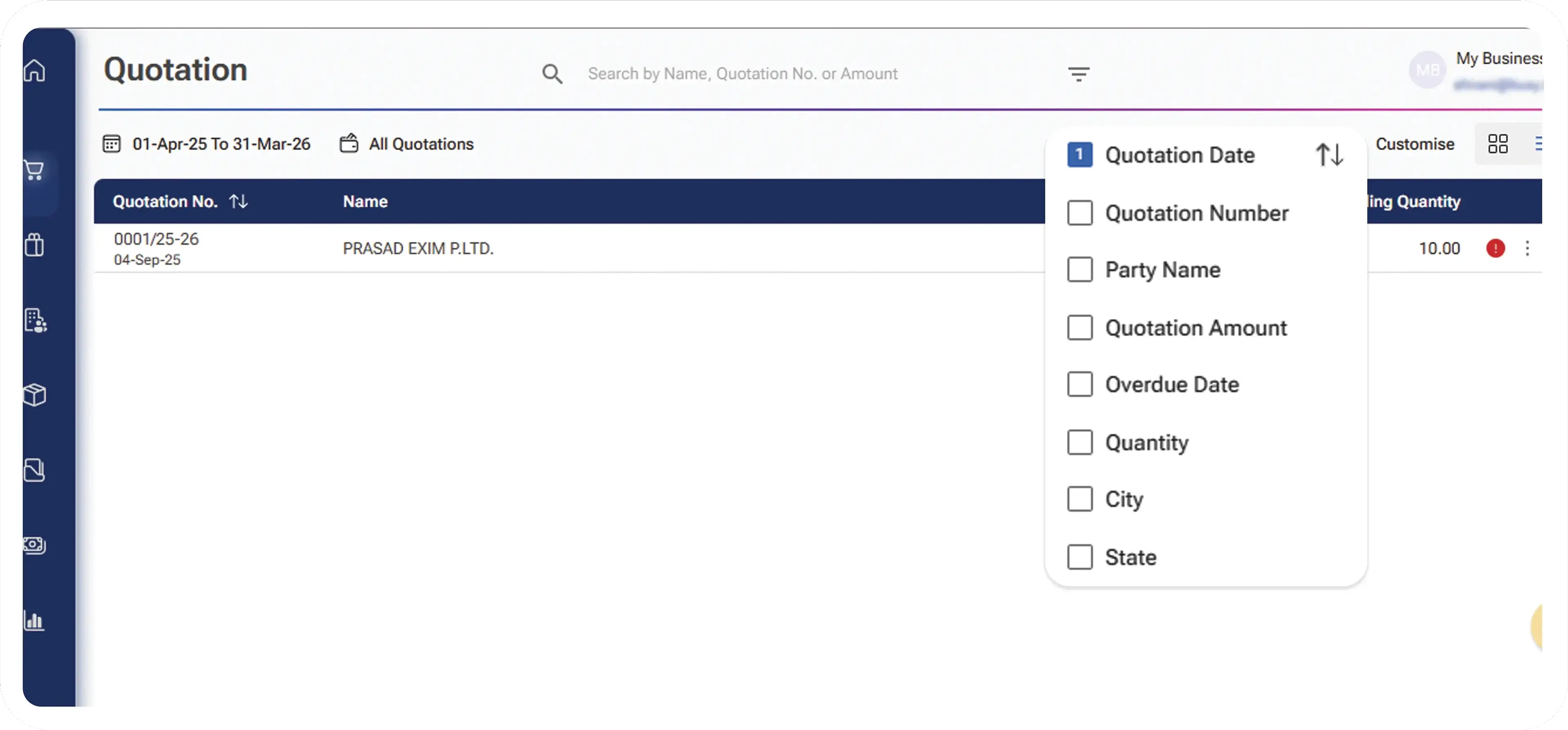 search & filter quotations quickly with mazu